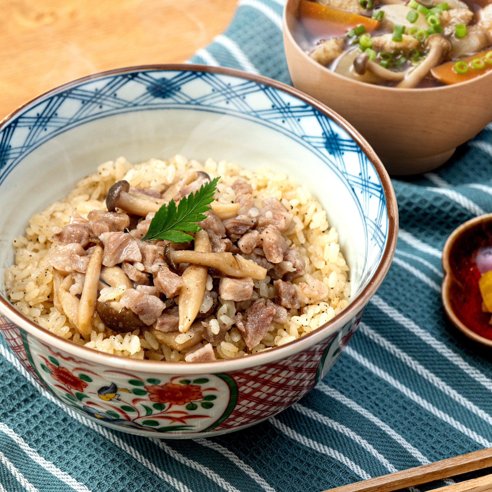 OISIX 和牛キノコのトリュフ炊き込みご飯（2人前）