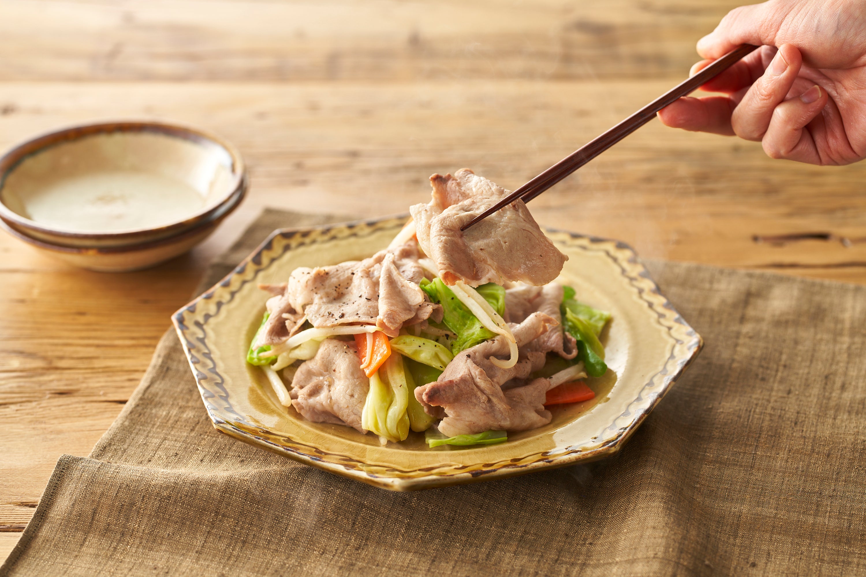 中国切手 特40《養豚》5種完 未使用 1960年 D6328*